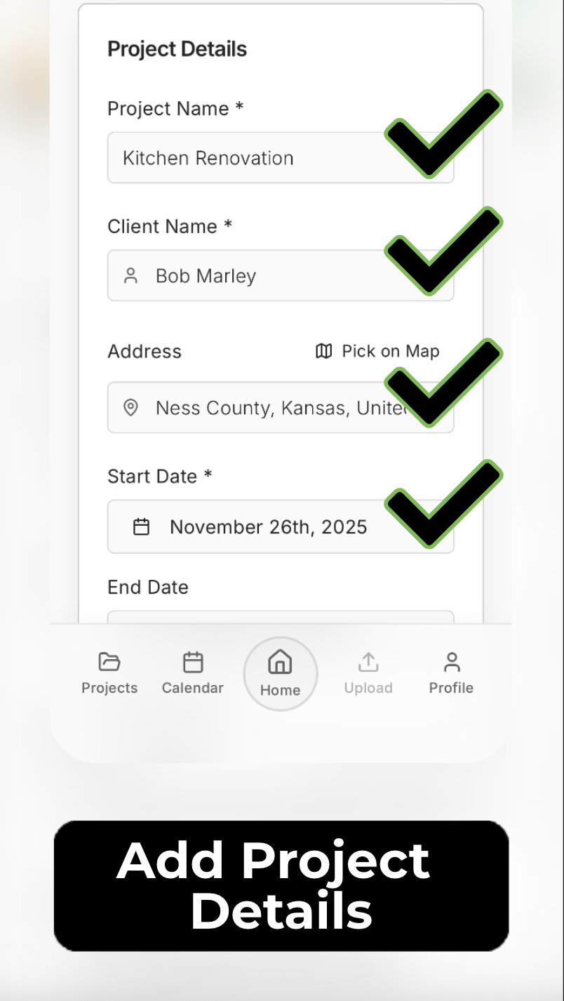 Projekt erstellen Bildschirm 2